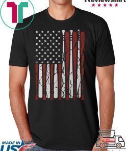 American Flag baseball bat 4th Of July shirt