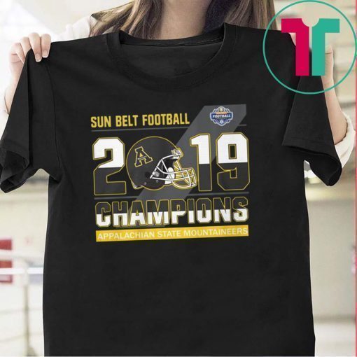 Appalachian State Mountaineers sun belt football champions shirt