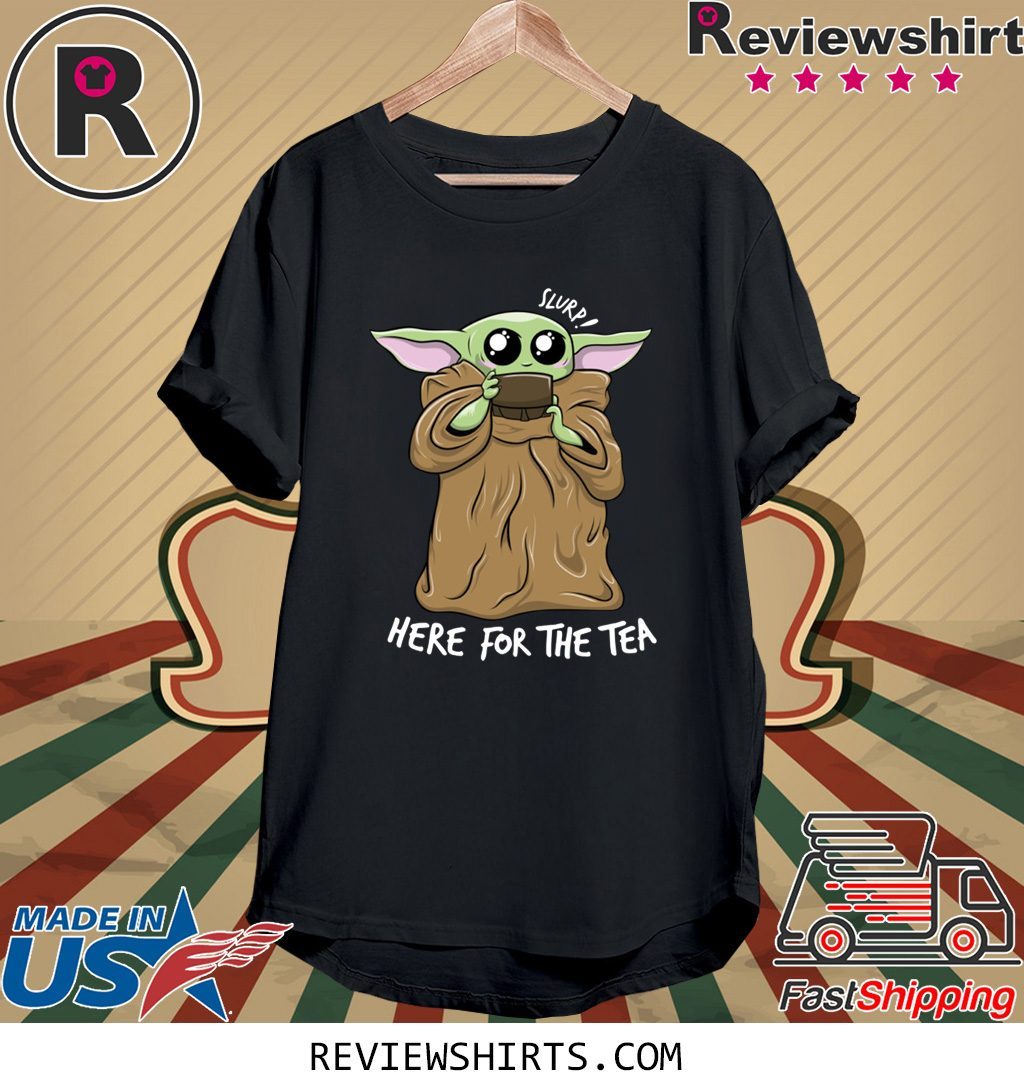 BABY YODA KAWAII HERE FOR THE TEA MEME TEE SHIRT - ShirtsMango Office