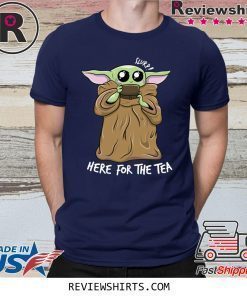 BABY YODA KAWAII HERE FOR THE TEA MEME TEE SHIRT