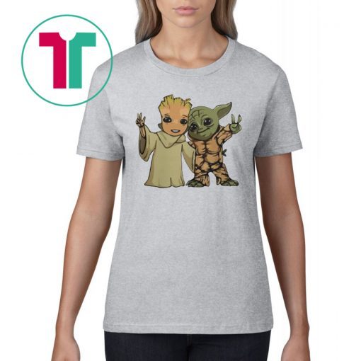 Baby Groot And Baby Yoda Friends Shirt