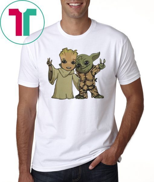 Baby Groot And Baby Yoda Friends Shirt