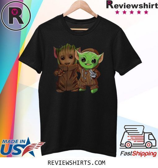 Baby Groot and Yoda baby is Friends Shirt