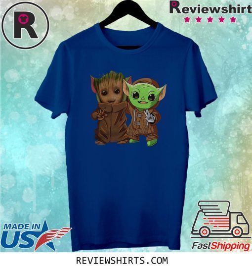 Baby Groot and Yoda baby is Friends Shirt