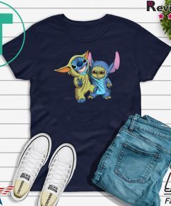 Baby Stitch and Baby Yoda shirt