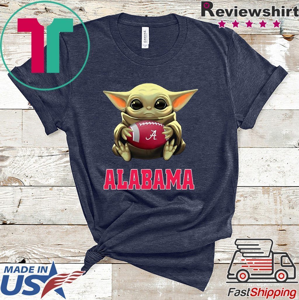 Baby Yoda Alabama Crimson Tide football Shirt