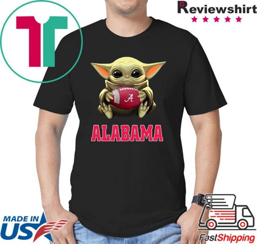 Baby Yoda Alabama Crimson Tide football Shirt