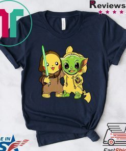 Baby Yoda And Baby Pikachu Shirt