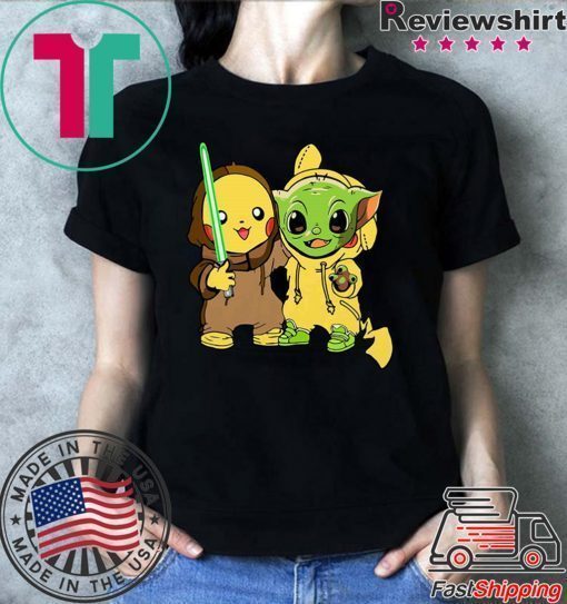 Baby Yoda And Baby Pikachu Shirt