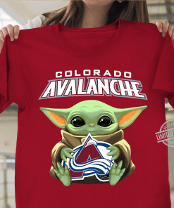 Baby Yoda And Colorado Avalanche Logo Shirt