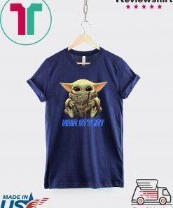 Baby Yoda And Hair Stylist Tee Shirt