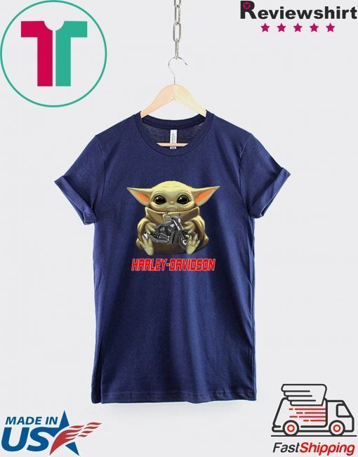 Baby Yoda And Harley Davidson Shirt