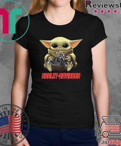 Baby Yoda And Harley Davidson Shirt