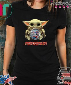 Baby Yoda And Ironworker Logo Shirt