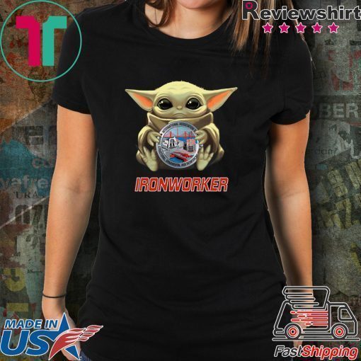 Baby Yoda And Ironworker Logo Shirt