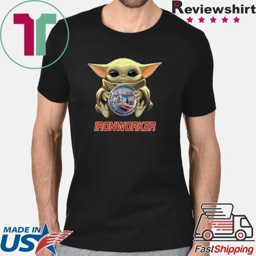 Baby Yoda And Ironworker Logo Shirt