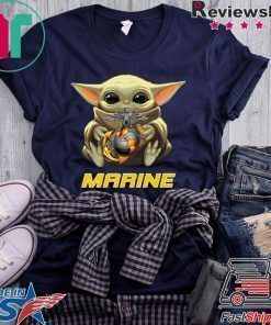 Baby Yoda And Marine Shirt