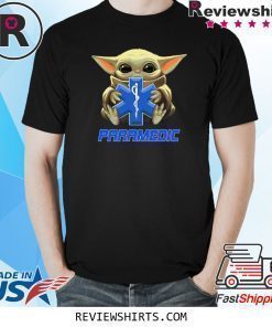 Baby Yoda And Paramedic Logo Shirt