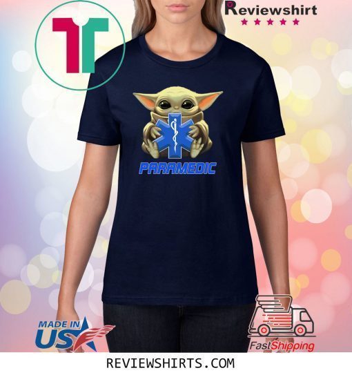 Baby Yoda And Paramedic Logo Shirt