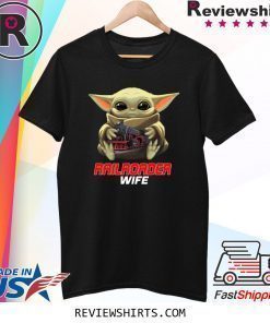 Baby Yoda And Railroader Wife Shirt