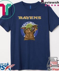 Baby Yoda Baltimore Ravens Logo shirt