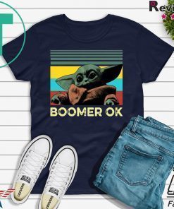 Baby Yoda Boomer Ok Tee Shirts