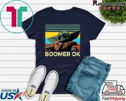 Baby Yoda Boomer Ok Tee Shirts