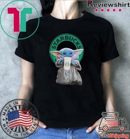 Baby Yoda Drinking Starbucks Star Wars Shirt