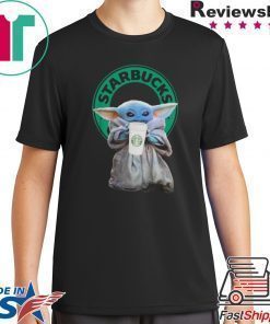 Baby Yoda Drinking Starbucks Star Wars Shirt