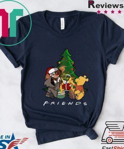 Baby Yoda Gizmo and Pooh Christmas Tree Shirt