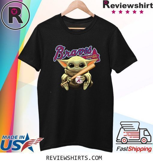 Baby Yoda Holding Braves Ball Shirt