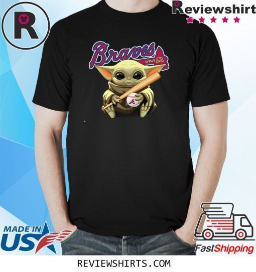 Baby Yoda Holding Braves Ball Shirt