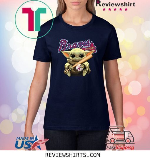 Baby Yoda Holding Braves Ball Shirt