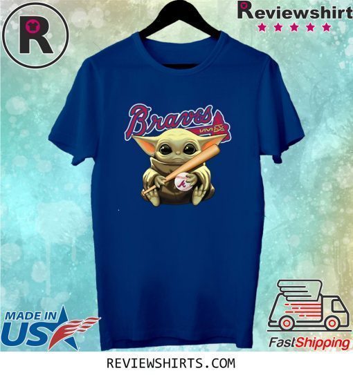 Baby Yoda Holding Braves Ball Shirt