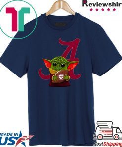 Baby Yoda Hug Alabama Crimson Tide Ball Logo shirt