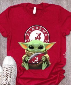 Baby Yoda Hug Alabama Logo Shirt