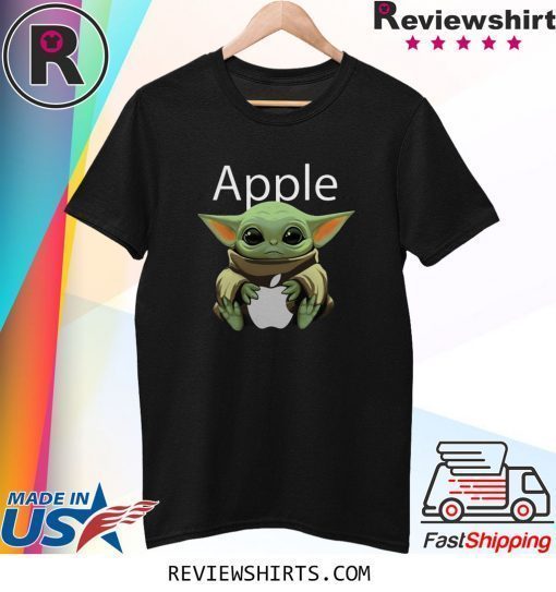 Baby Yoda Hug Apple Shirt