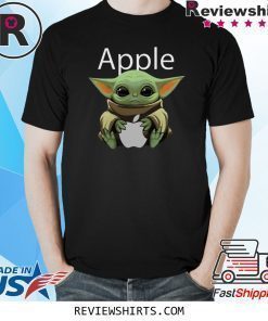 Baby Yoda Hug Apple Shirt