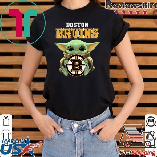 Baby Yoda Hug Boston Bruins Shirt