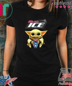 Baby Yoda Hug Bud Ice Beer Shirt