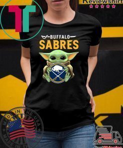 Baby Yoda Hug Buffalo Sabres Logo Shirt