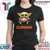 Baby Yoda Hug Clemson Ball Shirt