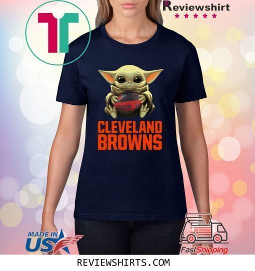 Baby Yoda Hug Cleveland Browns Shirt