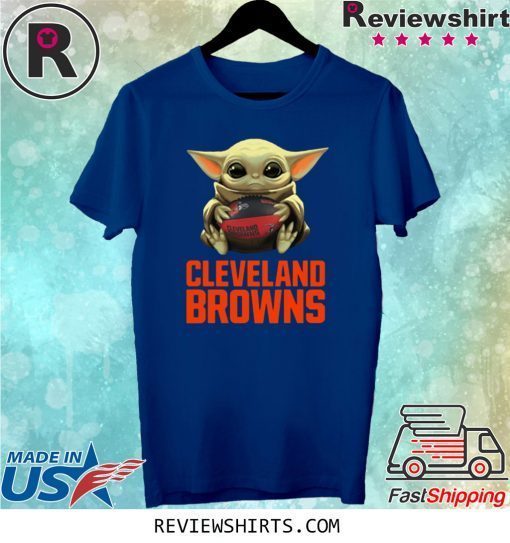 Baby Yoda Hug Cleveland Browns Shirt