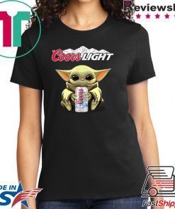 Baby Yoda Hug Coors Light Shirt