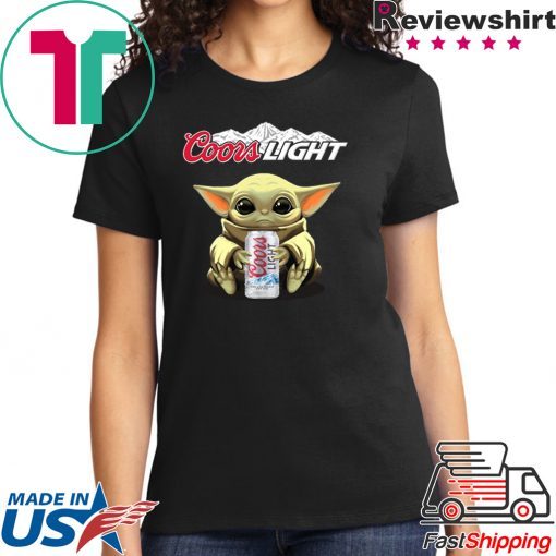 Baby Yoda Hug Coors Light Shirt