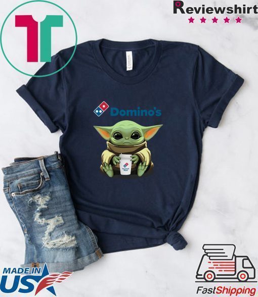 Baby Yoda Hug Domino’s Shirt