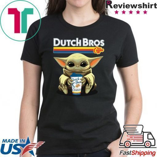 Baby Yoda Hug Dutch Bros Coffee Offcial T-Shirt