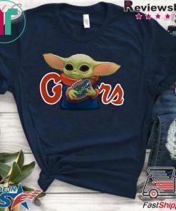 Baby Yoda Hug Florida Gators T-Shirt