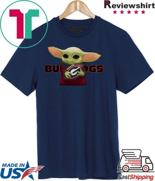 Baby Yoda Hug Georgia Bulldogs Shirts